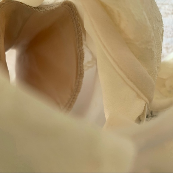 VTG Laura & Jayme Semi Sheer Blouse-  Pleated Dress Shirt Sz(8) - Picture 8 of 13